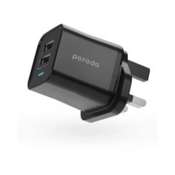 Porodo Dual USB Wall Charger 2.4A